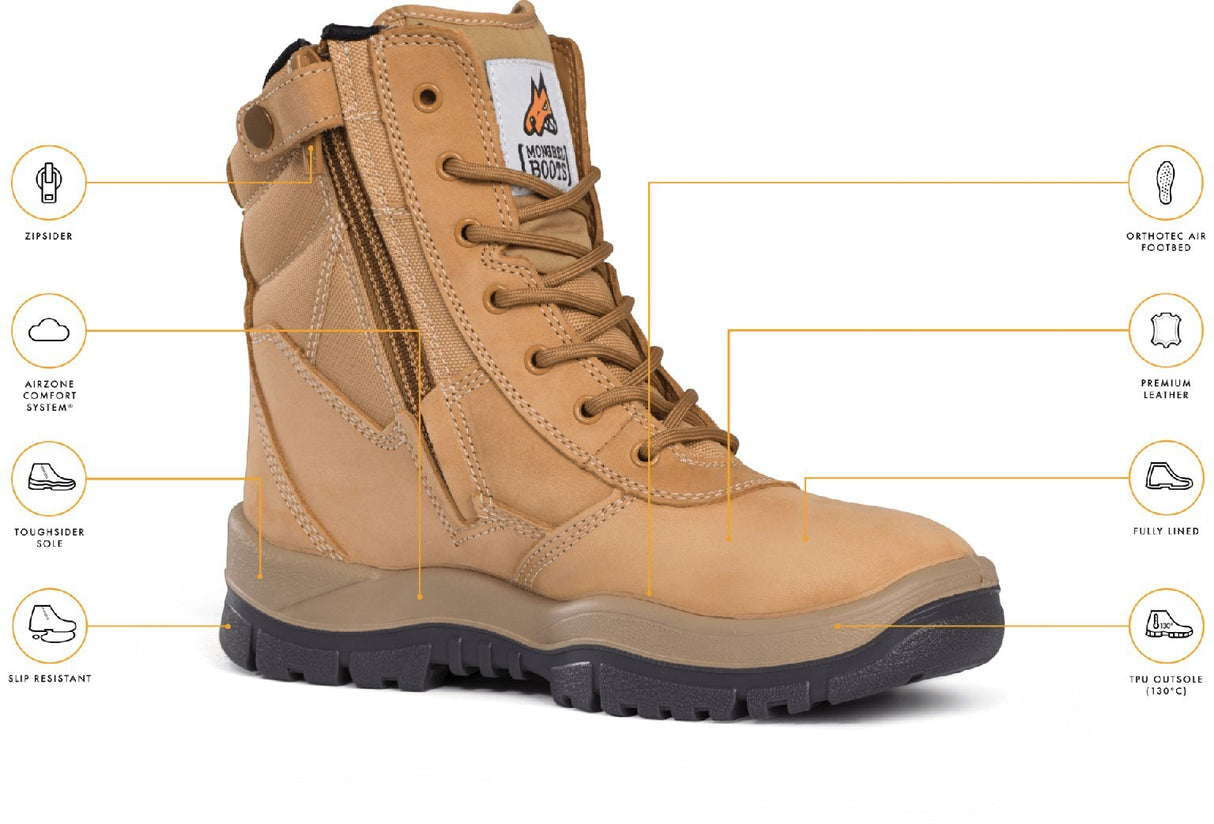 Mongrel Boots Non-Safety High Leg Zipsider Boot