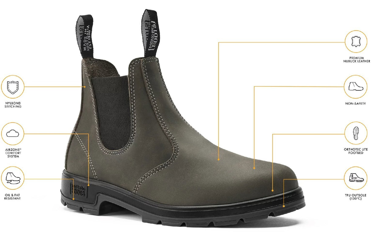 Mongrel Boots K9 Cloudy Grey Elastic Sided Boot