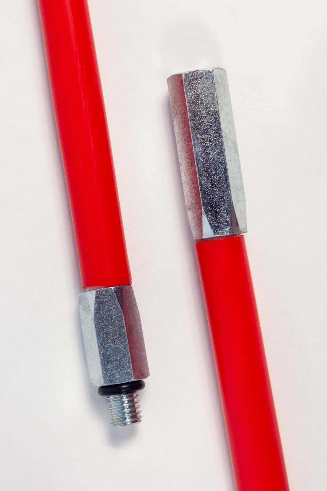 4WD Vehicle 2 Piece Minewhip c/w Reflective Crossed Orange Mesh Flag & Snap On Base