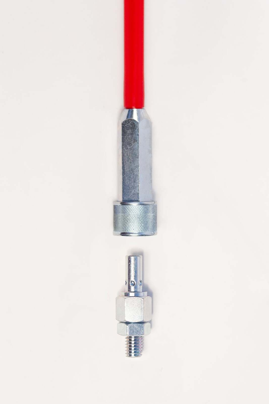 4WD Vehicle 2 Piece Minewhip c/w Reflective Crossed Orange Mesh Flag & Snap On Base