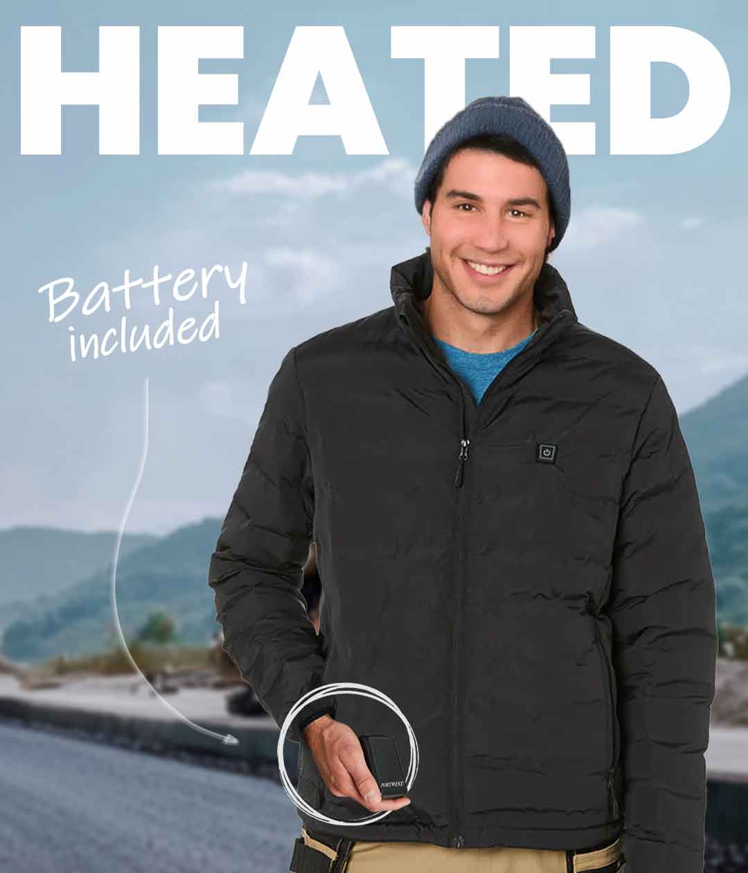 Portwest Ultrasonic Heated Tunnel Jacket