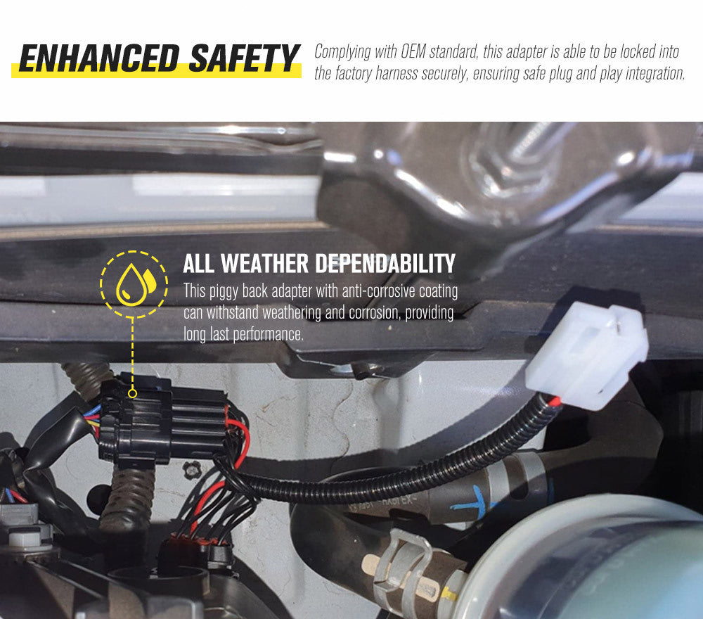 LIGHTFOX Wiring Harness Kit fit Nissan Navara NP300 Plug and Play