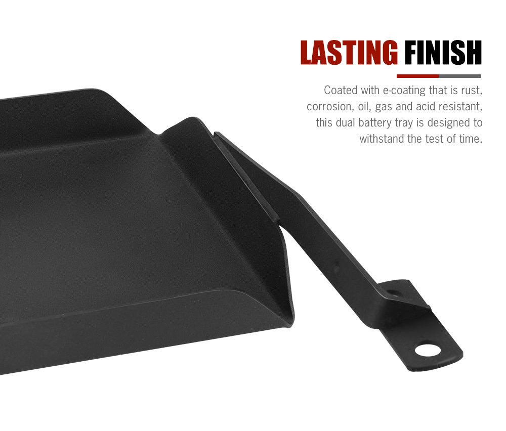 SAN HIMA Dual Battery Tray for Nissan Patrol GU Wagon TD42 4.2L ZD30 3.0L
