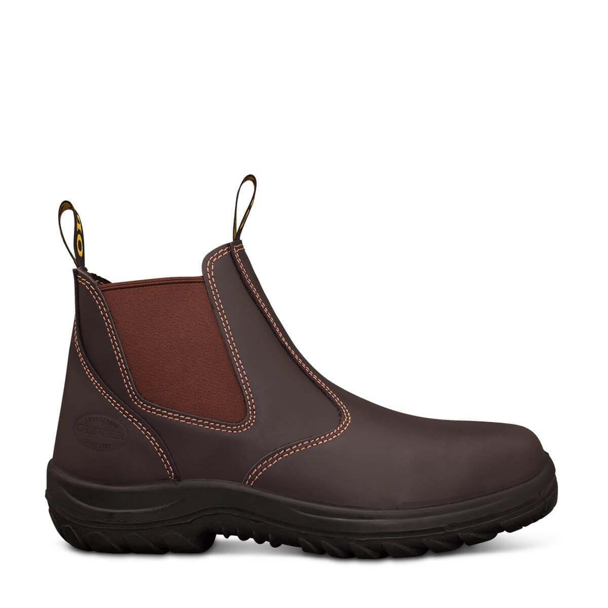 Oliver WB 34 Series Claret Elastic Sided Boot