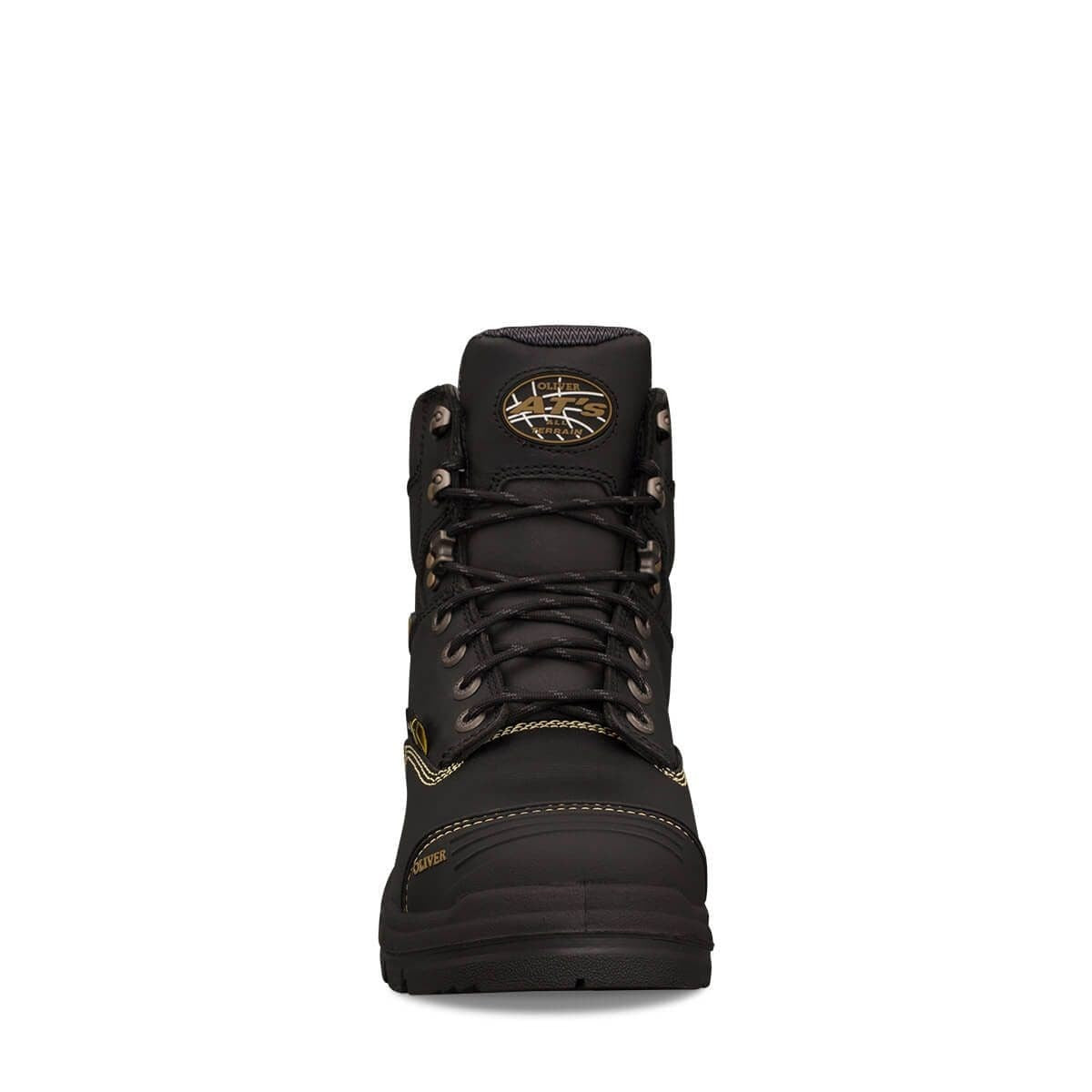 Oliver AT 55 Series 150mm Black Lace Up Met Boot