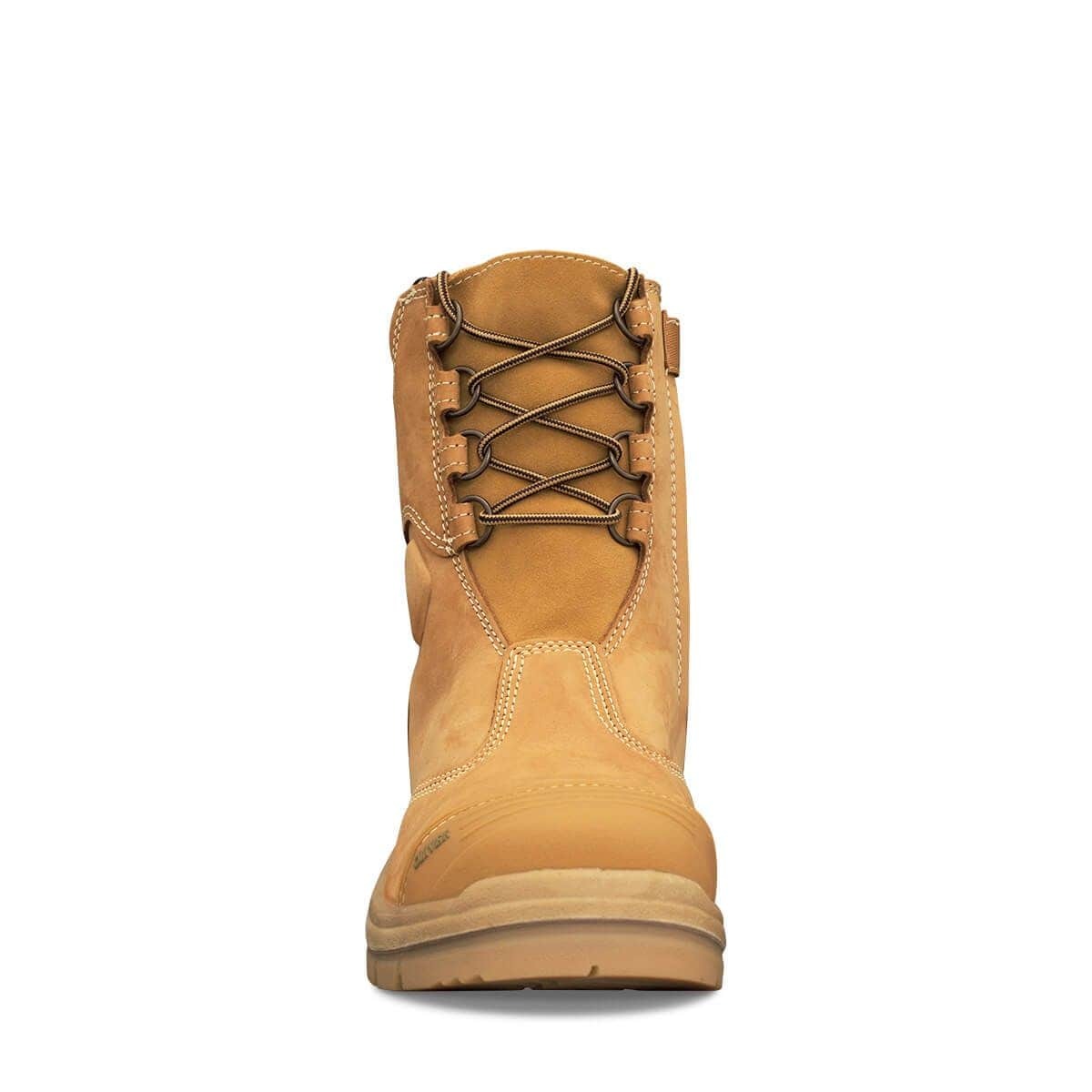 Oliver AT 55 Series 200mm Hi-Leg Wheat Zip Sided Boot