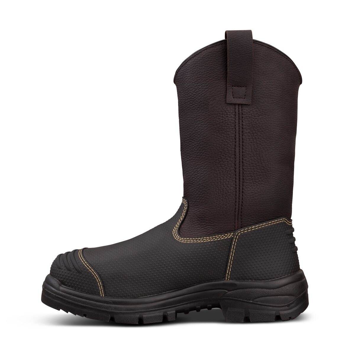 Oliver AT 65 Series 240mm Brown Pull-on Riggers Boot - Caustic and 100% Waterproof