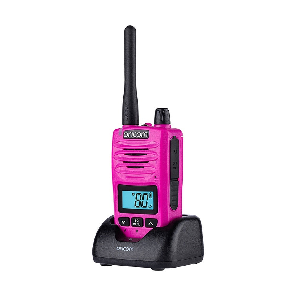 Oricom DTX600 Pink Waterproof IP67 5 Watt Handheld UHF CB Radio