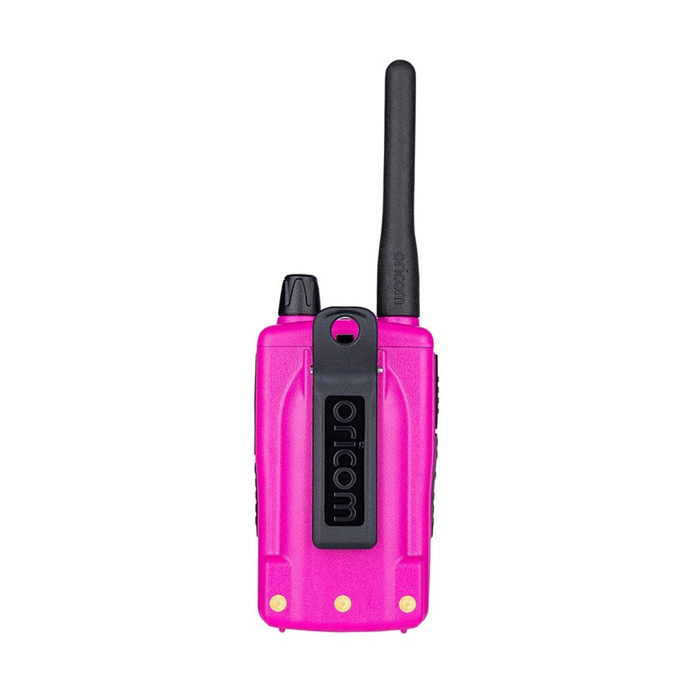Oricom DTXTP600 Pink 5 Watt IP67 Waterproof Handheld UHF CB Radio Trade Pack