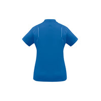 Biz Collection Ladies United Short Sleeve Polo Ash/Fluoro Orange