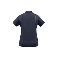 Biz Collection Ladies United Short Sleeve Polo Ash/Fluoro Orange