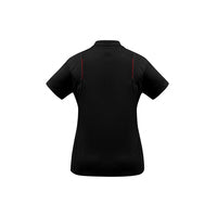 Biz Collection Ladies United Short Sleeve Polo Ash/Fluoro Orange