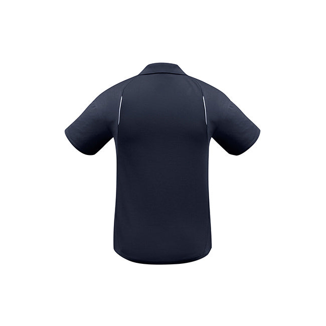 Biz Collection Mens United Short Sleeve Polo White/Navy