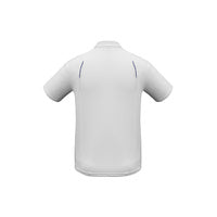Biz Collection Mens United Short Sleeve Polo White/Black