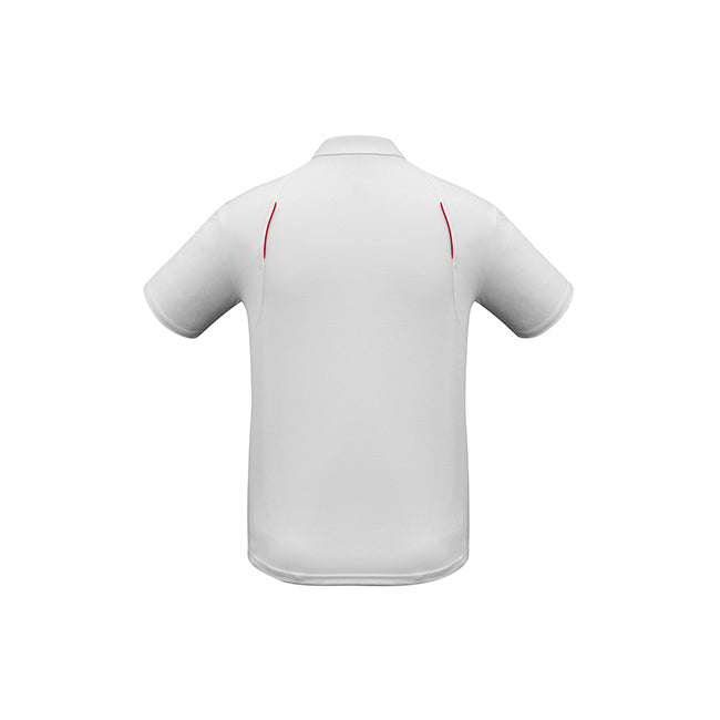 Biz Collection Mens United Short Sleeve Polo White/Navy