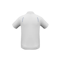 Biz Collection Mens United Short Sleeve Polo White/Black