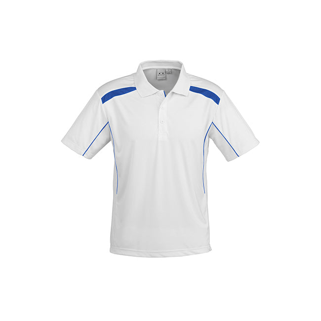 Biz Collection Mens United Short Sleeve Polo Black/Red