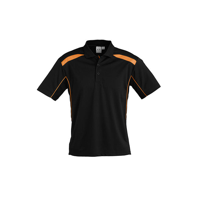 Biz Collection Mens United Short Sleeve Polo Black/Red