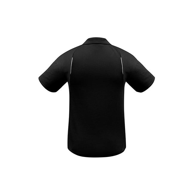 Biz Collection Mens United Short Sleeve Polo Black/Red