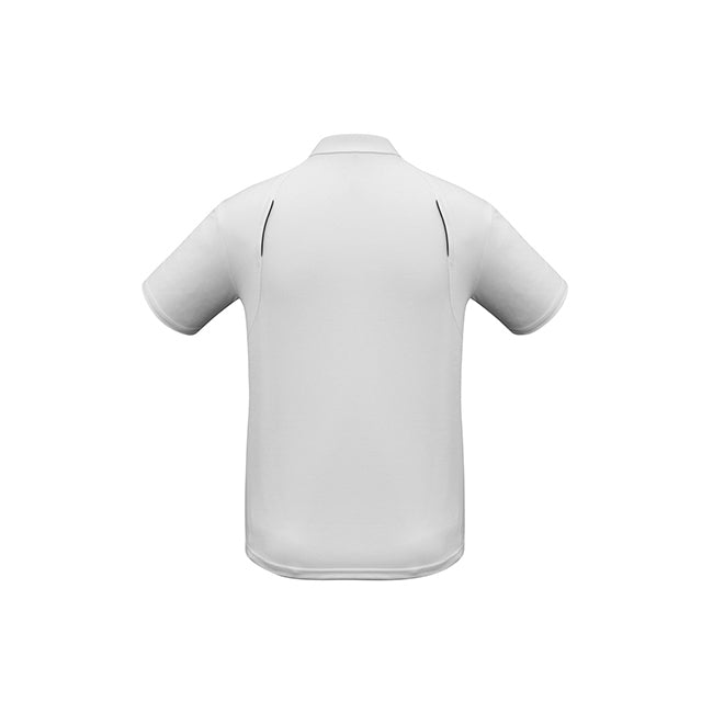 Biz Collection Mens United Short Sleeve Polo White/Navy