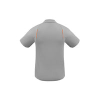 Biz Collection Mens United Short Sleeve Polo White/Black