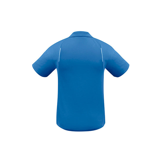 Biz Collection Mens United Short Sleeve Polo White/Royal