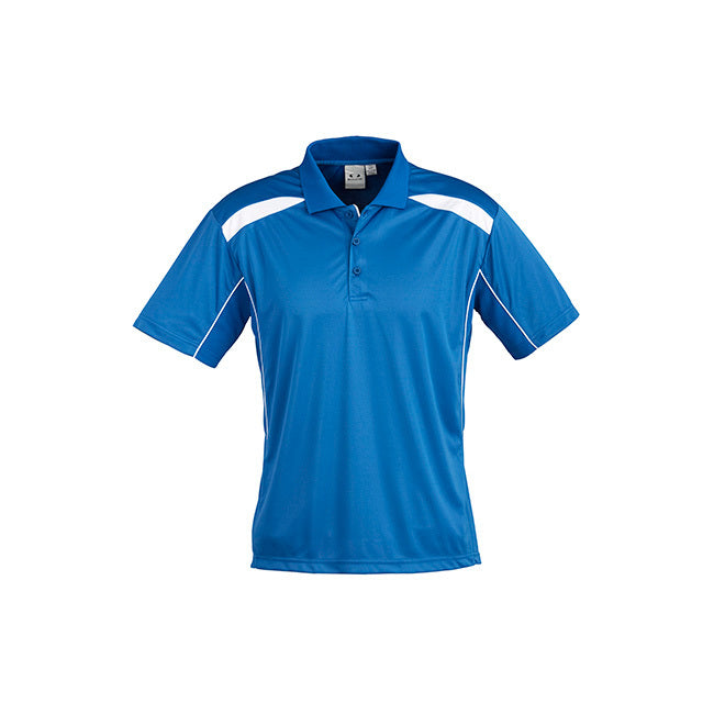 Biz Collection Mens United Short Sleeve Polo Black/Red