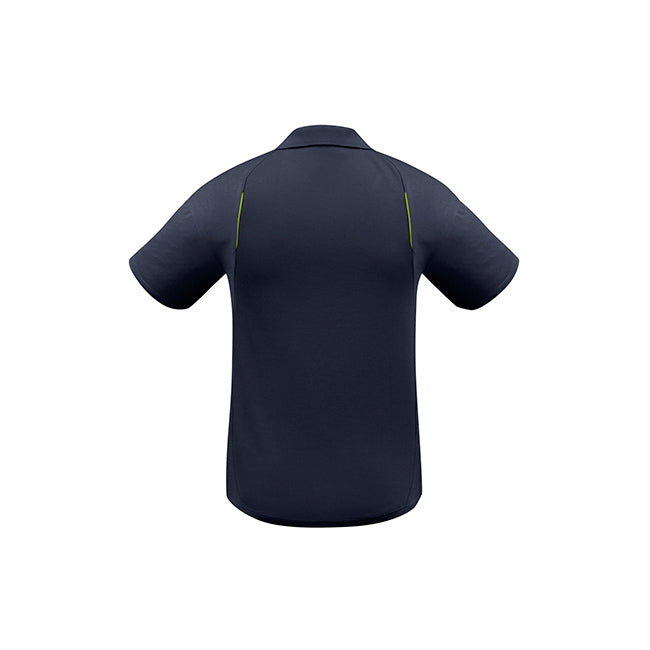 Biz Collection Mens United Short Sleeve Polo Black/Red