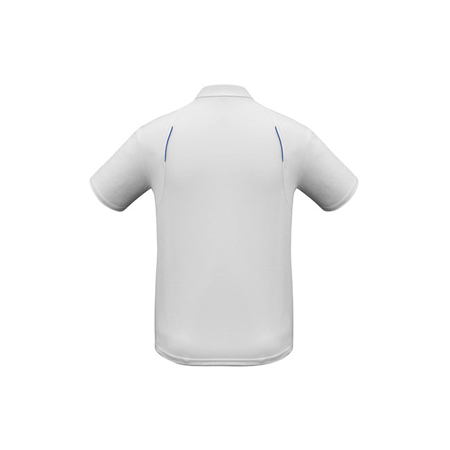 Biz Collection Mens United Short Sleeve Polo White/Navy