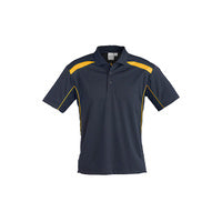 Biz Collection Mens United Short Sleeve Polo White/Black