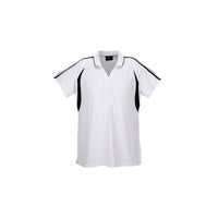 Biz Collection Ladies Flash Polo Ash/Black