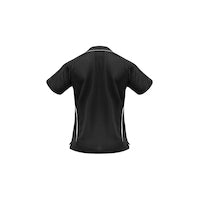 Biz Collection Ladies Flash Polo Ash/Black