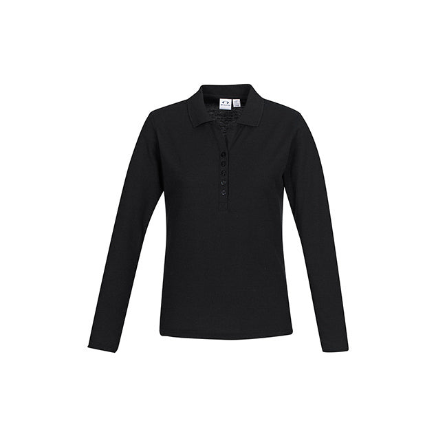 Biz Collection Crew Ladies Long Sleeve Polo