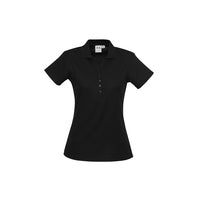 Biz Collection Ladies Crew Polo White