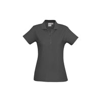 Biz Collection Ladies Crew Polo White