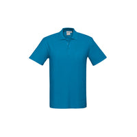 Biz Collection Mens Crew Polo Grey Marle