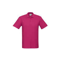Biz Collection Mens Crew Polo Grey Marle