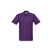 Biz Collection Mens Crew Polo Grey Marle