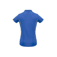 Biz Collection Ladies Razor Polo Grey/Fluoro Lime