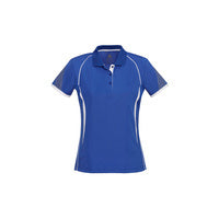 Biz Collection Ladies Razor Polo Royal/Gold
