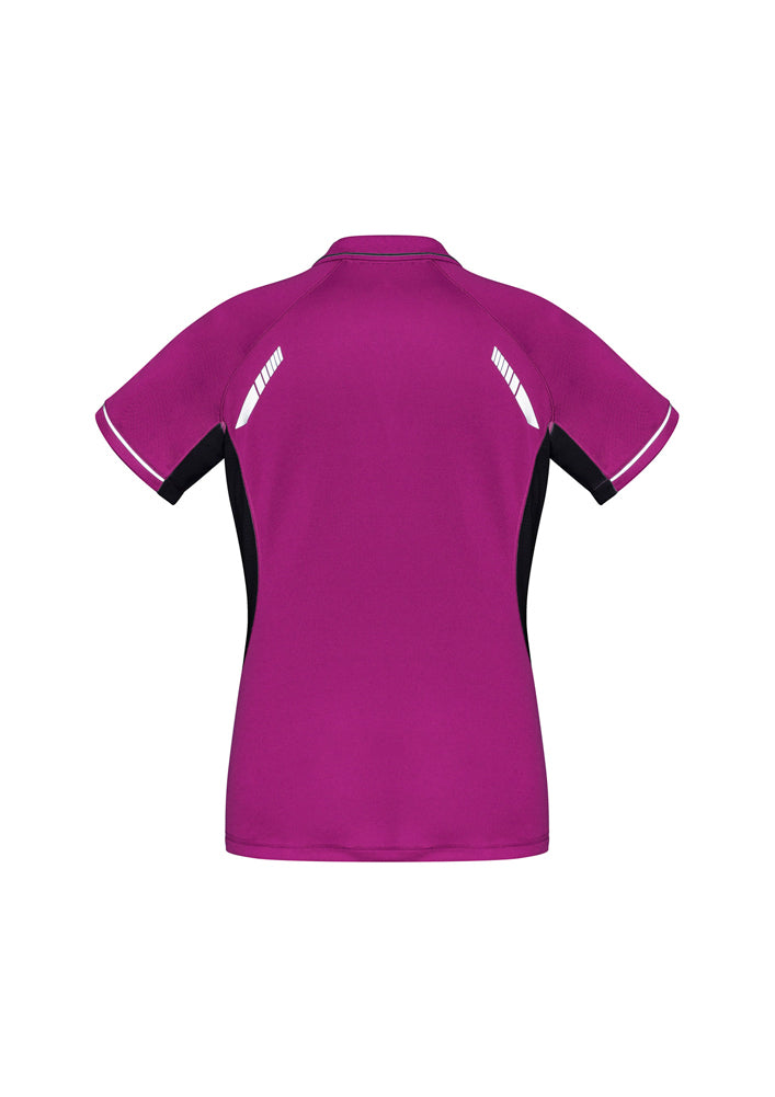 Biz Collection Ladies Renegade Polo Royal/White/Silver
