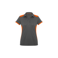 Biz Collection Ladies Rival Polo Black/White
