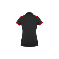 Biz Collection Ladies Rival Polo Black/White