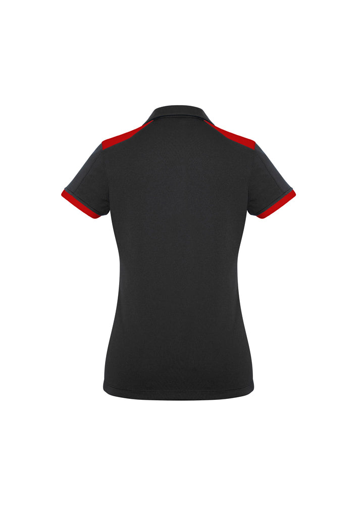 Biz Collection Ladies Rival Polo Black/White