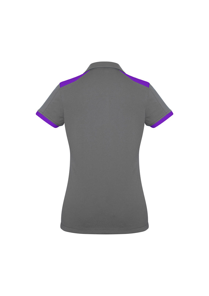 Biz Collection Ladies Rival Polo Grey/Red