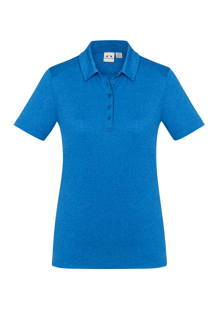 Biz Collection Ladies Aero Polo Cyan