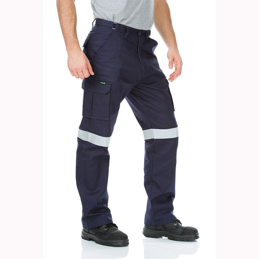 WORKIT Cotton Drill Regular Weight Multi Pocket Taped Cargo Pants