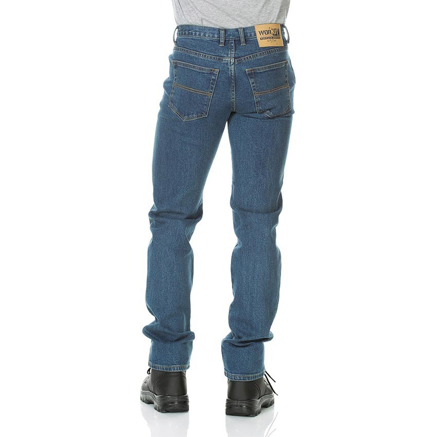 WORKIT Classic Fit Stonewash Rigid Denim Jeans