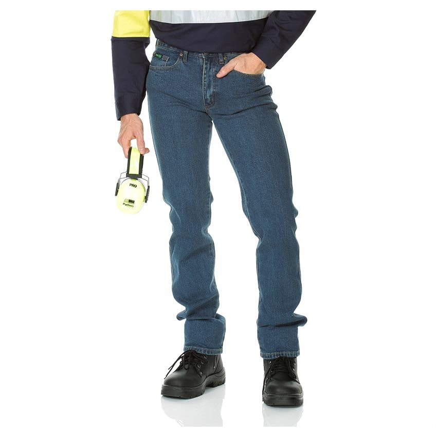 WORKIT Classic Fit Stonewash Rigid Denim Jeans