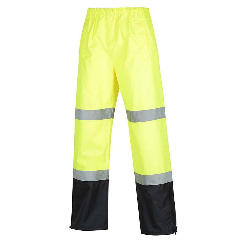 WORKIT Hi-Vis Wet Weather 2 Tone Taped Rain Pants
